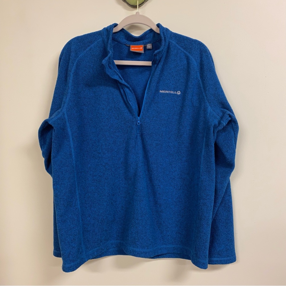 Merrell 1/2 Zip Pullover Blue - Size Large